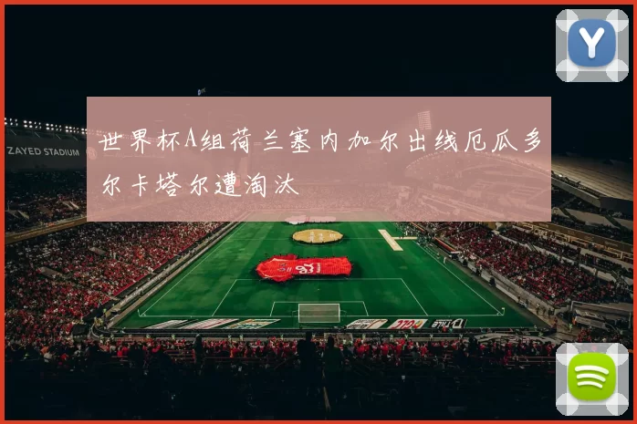 世界杯A组荷兰塞内加尔出线厄瓜多尔卡塔尔遭淘汰